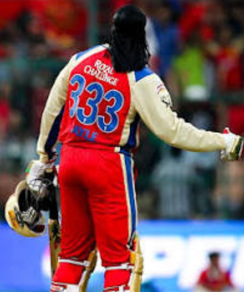 Chris Gayle Wear Jersey Number 333